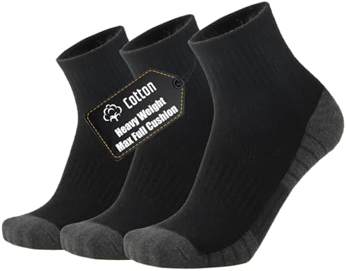 Cotton Low Cut Quarter Socks • Black 3