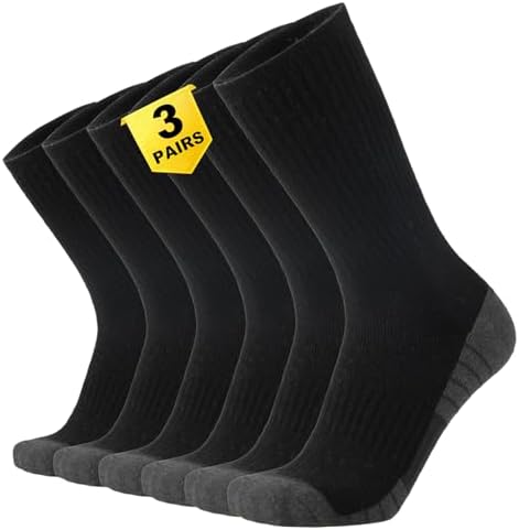 Cushion Crew Socks • Black 3