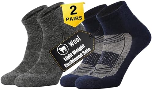 Merino Wool Low Cut Quarter Socks • Mixed 2